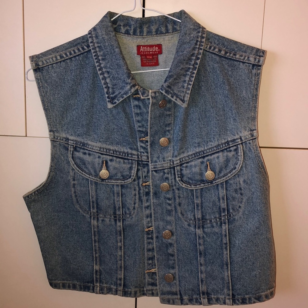 short sleeve denim jacket 💙